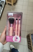 zestaw pędzli do makijażu do pudru i cieni do powiek plus kosmetyczka