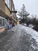 Chodnik po remoncie , nowa kostka .