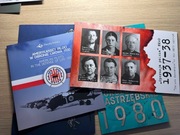 Zbiór 4 folderów znaczków 