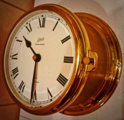 Schatz & sohne ZEGAR okrętowy Royal Quartz GONG #844 DZWON 1,6kg SHIPS BELL