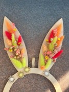 Uszata zawieszka z suszonymi roślinami, wielkanocny wianek