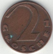 Austria 2 groschen 1929 - 19 mm - nr 1