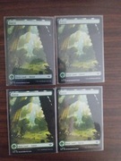 Forest Full Art Outlaws of thunder junction MTG 2x foil 2x zwykły