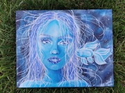 "ULGA" - obraz ręcznie malowany