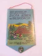 Proporczyk SL DOKP Kolejarz Kolejarskie Święto Gór 1990 PTTK