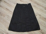 SPIETH & WENSKY czarna spódnica jak lniana 100% ramie _ 46