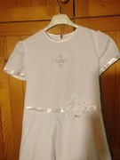 Sukienka alba z wianuszkiem i torebka 