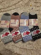 20 par skarpety skarpetki damskie, r. 39-42, w serduszka. Bixtra