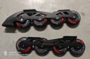 Szyny Rollerblade + kółka 80mm/82