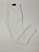 Spodnie białe Faro, bawełna o strukturze lnu, jachting W38/L34 XL