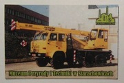 MAGNES NA LODÓWKĘ MUZEUM STARACHOWICE SAMOCHÓD TERENOWY STAR 266 DŹWIG