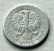 5 zł 1958 Rybak Rzadki rocznik 
