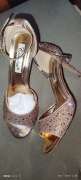Szampańskie buty na obcasie 40 