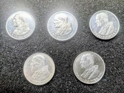 1000 zł srebrna moneta JAN PAWEŁ II - 5szt. Czytaj opis