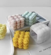 KOSTKA RÓŻANA Walentynki forma silikonowa 6.4*7 do Świec Wosku akcesoria 