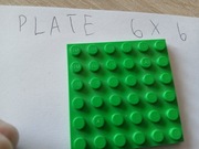 Lego płytka zielona 6x6