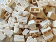 LEGO cegła cegiełka brick 1x2 - 1000 sztuk kolor biały - 98283 