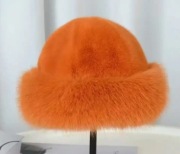 Czapka ze sztucznego futerka bardzo modna gruba zagęszczona futrzana damska