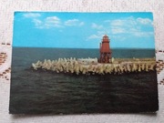 Świnoujście -- Falochron przy wejściu do portu - pocztówka (30)