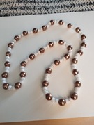 Korale białe i kość słoniowa 