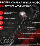 Profesjonalny wykrywacz metalu DR OTEK detektor pinpointer do metalu monet