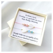 Bransoletka dla Matki Chrzestnej - podziękowanie/ chrzciny/ prezent chrzest