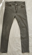 Męskie Szare jeansy Levi's