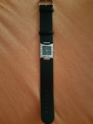 Nowy zegarek Avon srebrny z czarną bransoletą