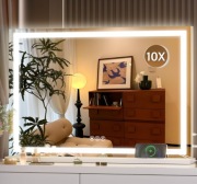 Hasipu lustro LED 70x50 cm białe dotykowe