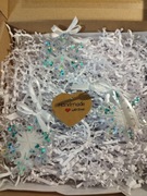 Rękodzieło Śnieżynki  choinkowe zestaw 3szt z żywicy epoksydowej białe 