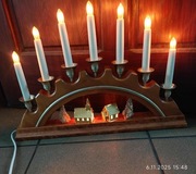 Świecznik adwentowy ze scenką KONSTSMIDE +gratis.