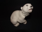 Łomonosow, niedźwiedź polarny, figurka Łomonosow, porcelana ZSRR, vintage