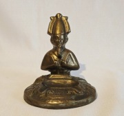 Figura  mosiężna GÓRNIK  figurka z mosiądzu vintage retro figury mosiężne 