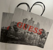 GUESS szara torba papierowa prezentowa oryginalna duża 40/31