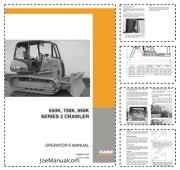 CASE 650K 750K 850K Series 2 Operators Manual Instrukcja Obsługi DTR