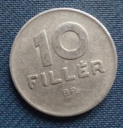 Moneta Węgry 10 fillerów 1970