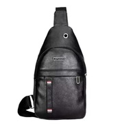 Saszetka męska torba na ramię plecak czarny skóra