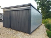 Garaż ocieplany z płyt warstwowych 4x6,3m