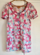 Piękna letnia tunika M 38 L 40 kwiaty wzór floral 