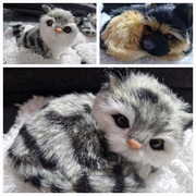 Zestaw figurek, kot pies na poduszce, z dźwiękiem 