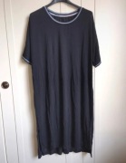 DKNY granatowa sukienka tunika sportowa w klimacie lat 90 M 38