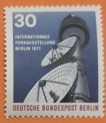 Niemcy Berlin znaczek 1971 #391**Wystawa radia