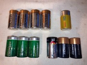 BATERIE LR20 1.5V alkaliczne - pakiet 11 szt.