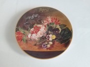Talerzyk kolekcjonerski  BRADEX - kwiaty-kwiecień