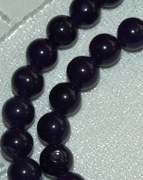 Naszyjnik z naturalnego ametystu MOCNY FIOLET kulki 7/8 mm /nr 66