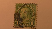 Amerykański znaczek Benjamin Franklin lata1923 #594