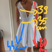 Sukienka Ślubna Biała S 