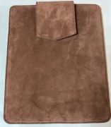 Pokrowiec na laptopa welurowy brązowy (33x26,5 cm)