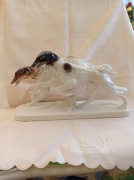 PIĘKNA FIGURKA ,,BORŻOJE" HERTWIG KATZHUTTE