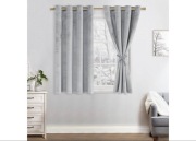 2 Zasłony Aksamitne 140x145cm. Termiczne Zaciemniające Na Przelotkach